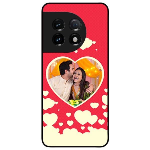 OnePlus 11 5G Custom Glass Mobile Case - Love Symbols Phone Cover Design OnePlus 11 5G Custom Glass Mobile Case - Love Symbols Phone Cover Design