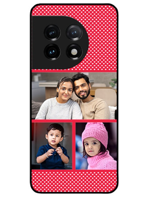 Custom OnePlus 11 5G Personalized Glass Phone Case - Bulk Pic Upload Design