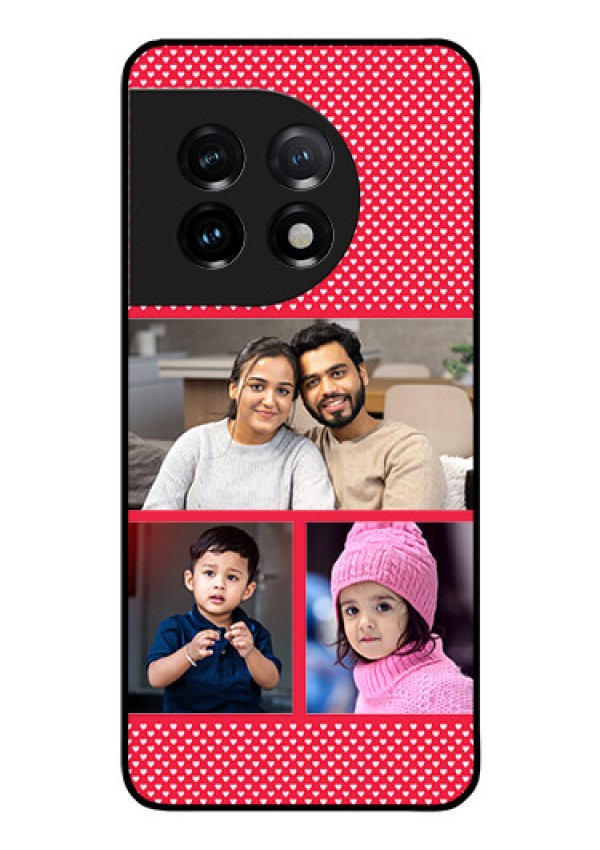 OnePlus 11 5G Personalized Glass Phone Case - Bulk Pic Upload Design