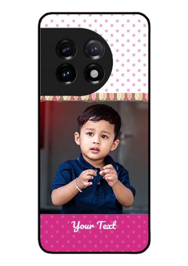 OnePlus 11 5G Photo Printing on Glass Case - Cute Girls Cover Design