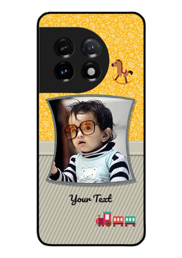OnePlus 11 5G Personalized Glass Phone Case - Baby Picture Upload Design