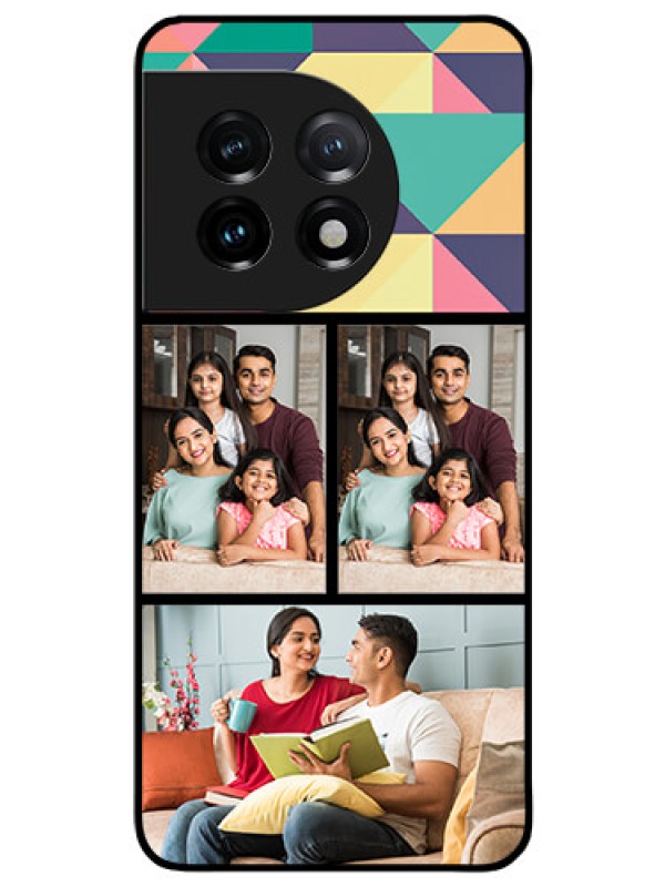 Custom OnePlus 11 5G Custom Glass Phone Case - Bulk Pic Upload Design