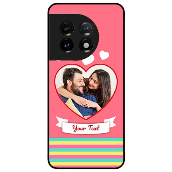 OnePlus 11 5G Photo Printing on Glass Case - Love Doodle Design