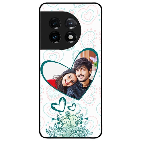OnePlus 11 5G Photo Printing on Glass Case - Premium Couple Design