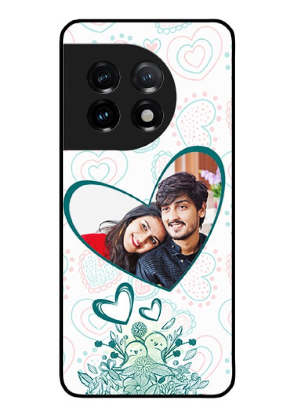 OnePlus 11 5G Photo Printing on Glass Case - Premium Couple Design