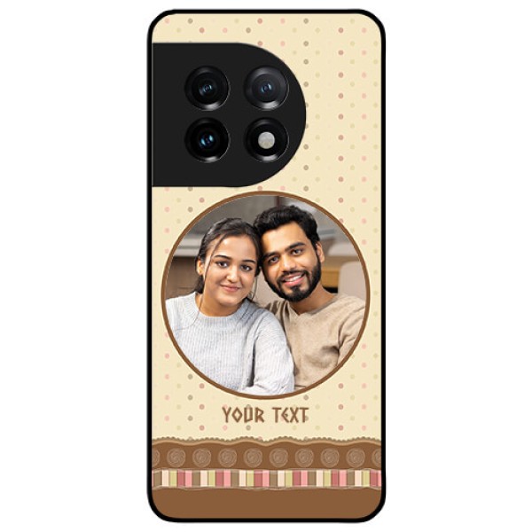 OnePlus 11 5G Custom Glass Mobile Case - Brown Dotted Mobile Case Design OnePlus 11 5G Custom Glass Mobile Case - Brown Dotted Mobile Case Design
