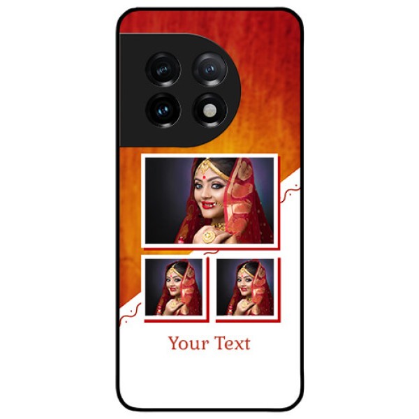 OnePlus 11 5G Custom Glass Phone Case - Wedding Memories Design