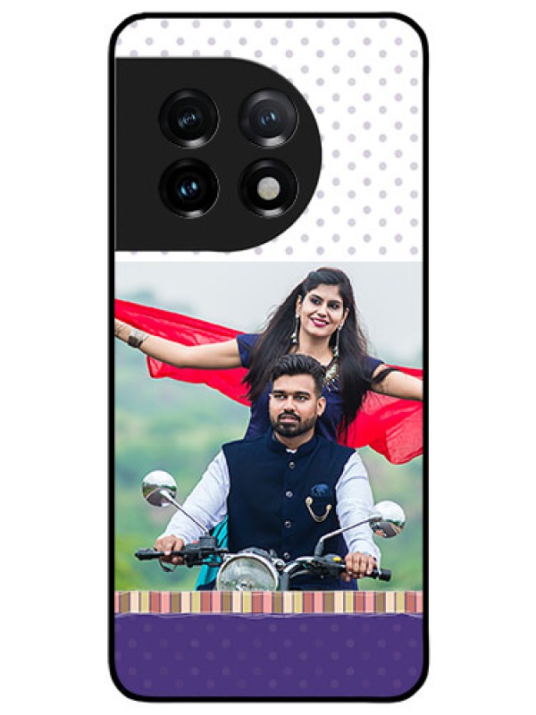 Custom OnePlus 11 5G Photo Printing on Glass Case - Cute Family Design