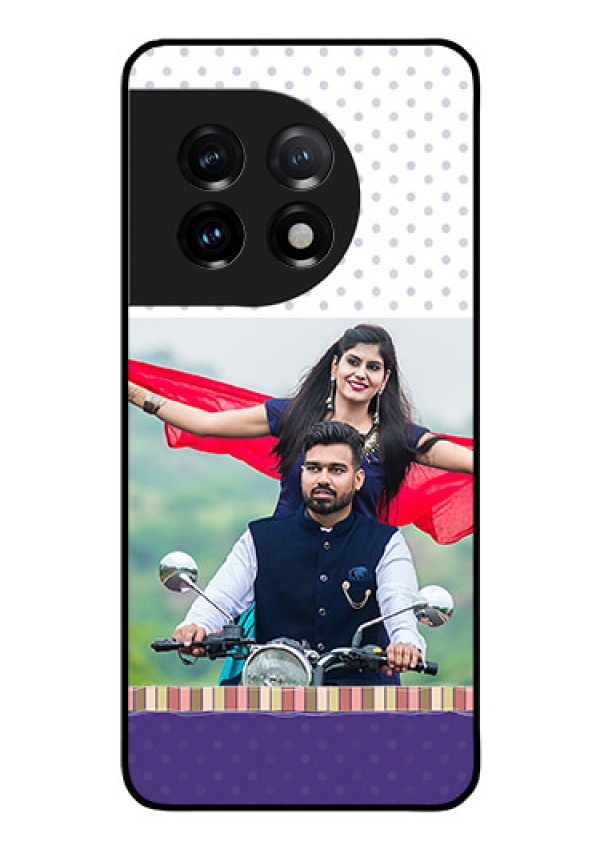 OnePlus 11 5G Photo Printing on Glass Case - Cute Family Design