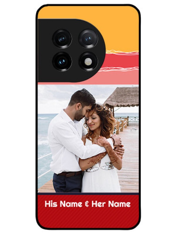 Custom OnePlus 11 5G Custom Glass Mobile Case - Colorful Case Design