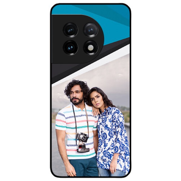 OnePlus 11 5G Photo Printing on Glass Case - Simple Pattern Photo Upload Design