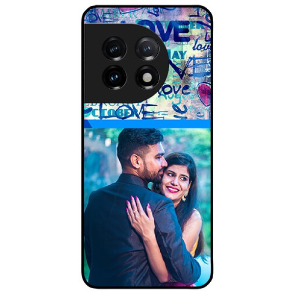 OnePlus 11 5G Custom Glass Mobile Case - Colorful Love Design