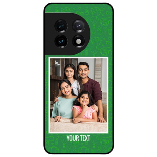OnePlus 11 5G Personalized Glass Phone Case - Picture Upload Design