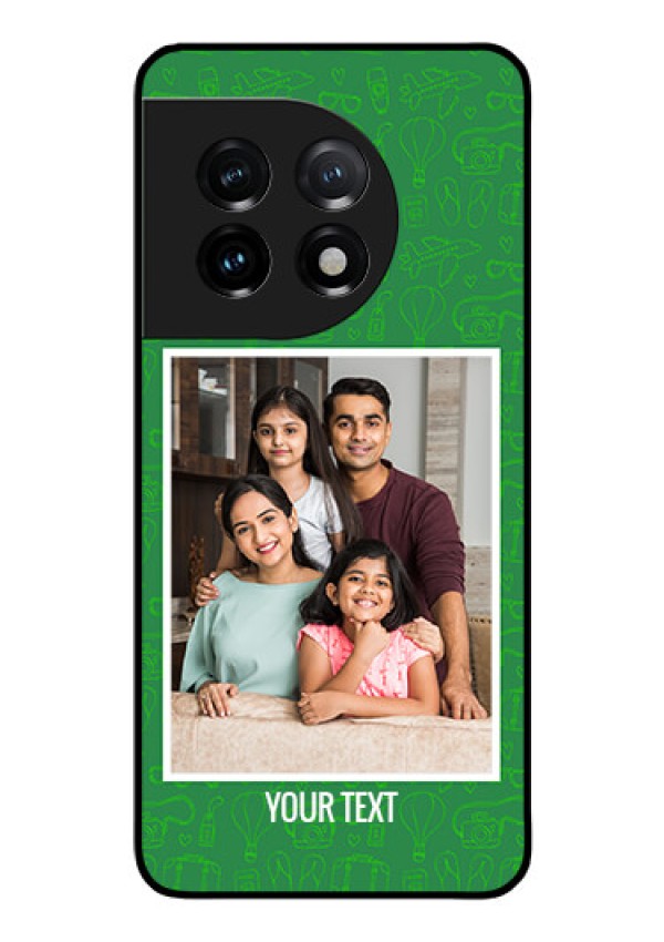 OnePlus 11 5G Personalized Glass Phone Case - Picture Upload Design