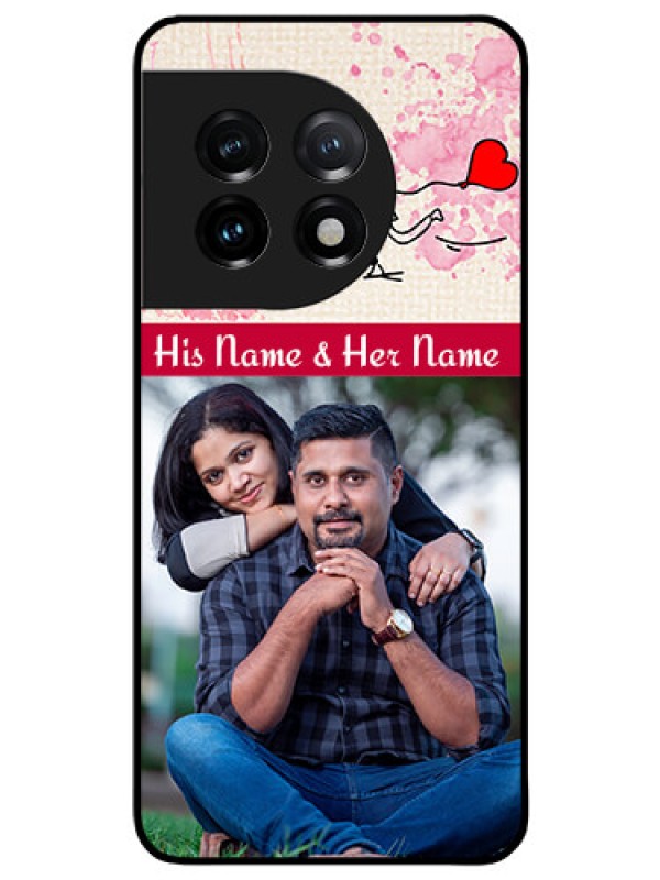 Custom OnePlus 11 5G Photo Printing on Glass Case - You and Me Case Design