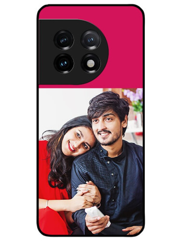 Custom OnePlus 11 5G Custom Glass Mobile Case - Anniversary Cover Design