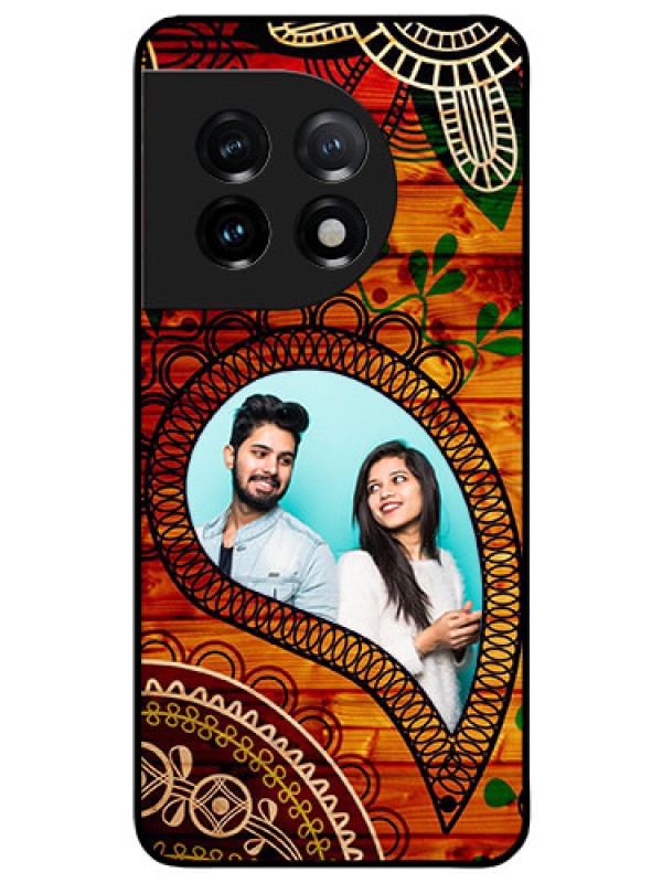 Custom OnePlus 11 5G Personalized Glass Phone Case - Abstract Colorful Design