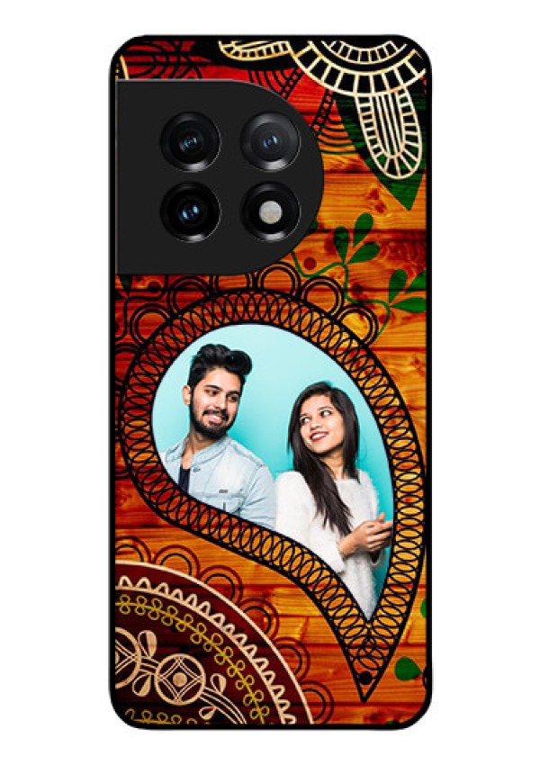 OnePlus 11 5G Personalized Glass Phone Case - Abstract Colorful Design