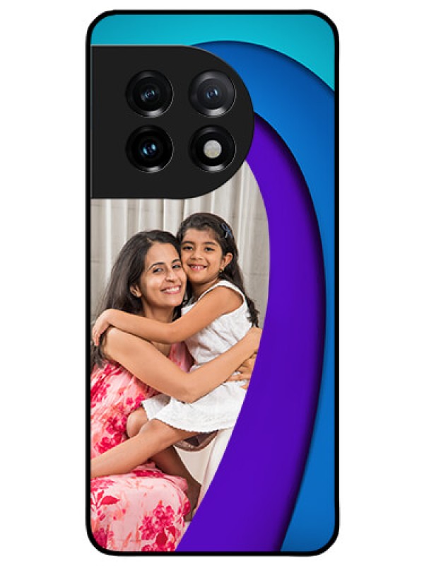 Custom OnePlus 11 5G Photo Printing on Glass Case - Simple Pattern Design