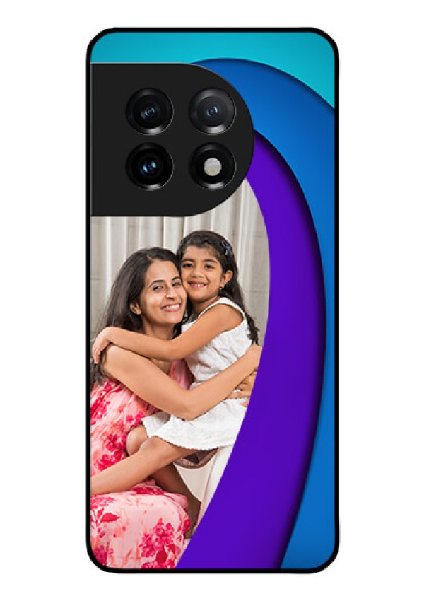 OnePlus 11 5G Photo Printing on Glass Case - Simple Pattern Design
