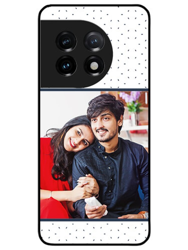 Custom OnePlus 11 5G Personalized Glass Phone Case - Premium Dot Design