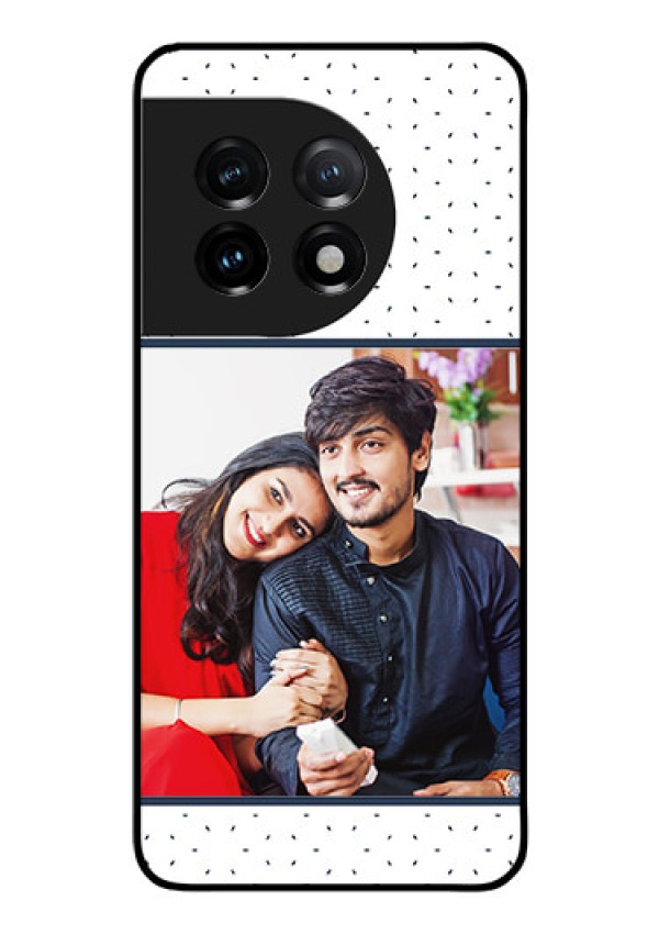 OnePlus 11 5G Personalized Glass Phone Case - Premium Dot Design
