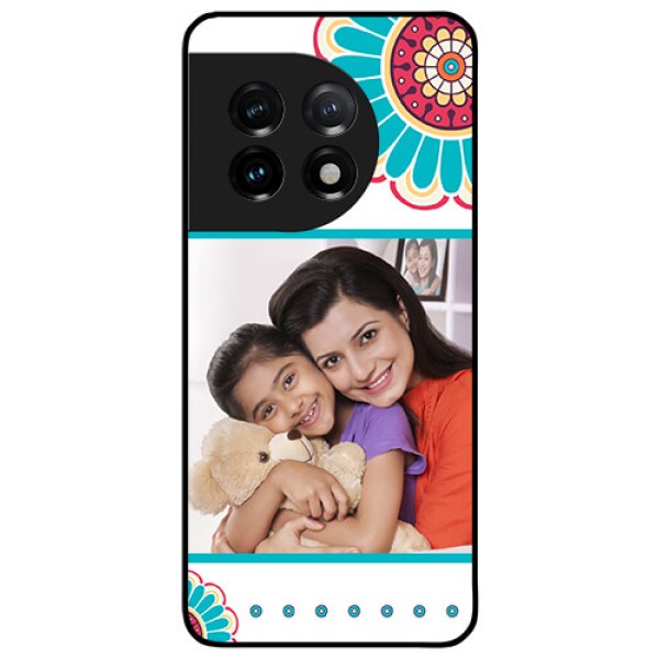 OnePlus 11 5G Custom Glass Phone Case - Flower Design