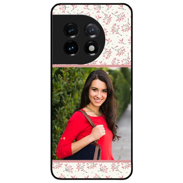 OnePlus 11 5G Custom Glass Phone Case - Premium Floral Design