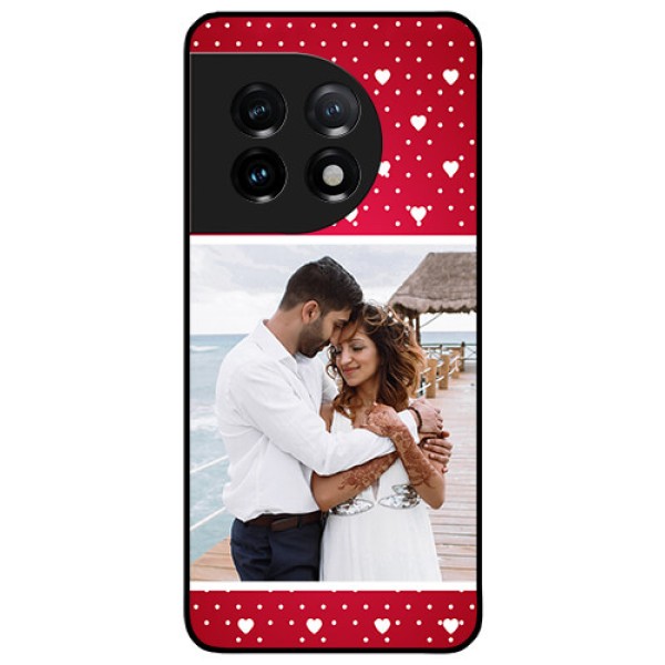 OnePlus 11 5G Photo Printing on Glass Case - Hearts Mobile Case Design OnePlus 11 5G Photo Printing on Glass Case - Hearts Mobile Case Design