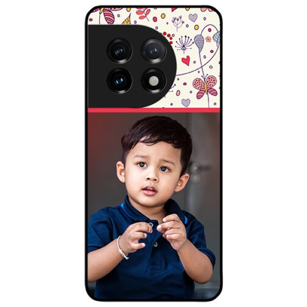 OnePlus 11 5G Custom Glass Mobile Case - Premium Floral Design
