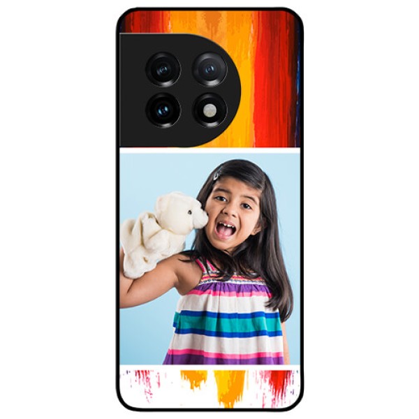OnePlus 11 5G Personalized Glass Phone Case - Multi Color Design