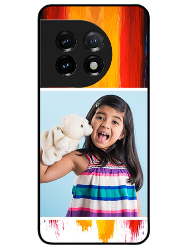 Custom OnePlus 11 5G Personalized Glass Phone Case - Multi Color Design