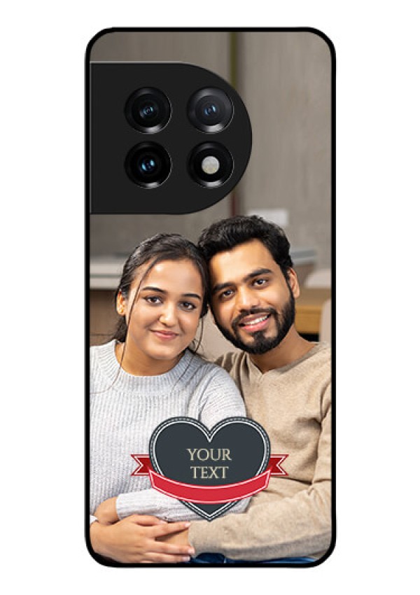 OnePlus 11 5G Custom Glass Phone Case - Just Married Couple Design