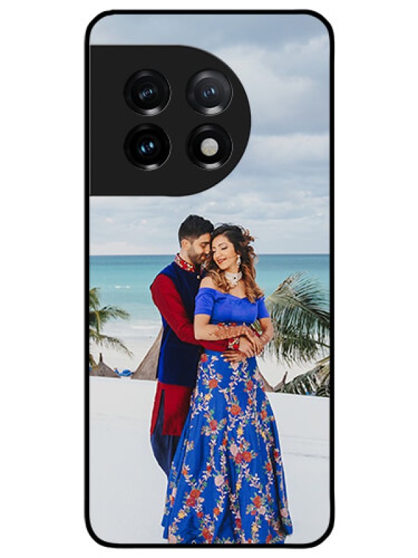 Custom OnePlus 11 5G Photo Printing on Glass Case - Upload Full Picture Design