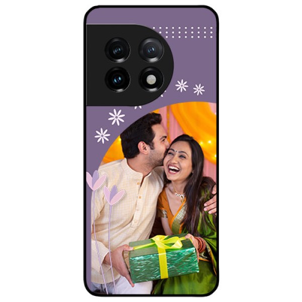 OnePlus 11 5G Custom Glass Mobile Case - Lavender flowers design