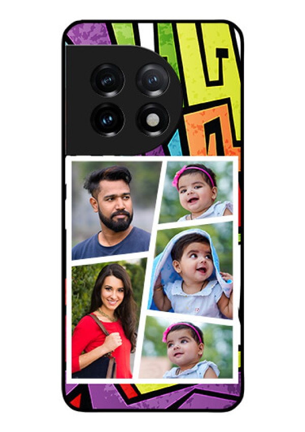 OnePlus 11 5G Custom Glass Phone Case - Graffiti pattern Design