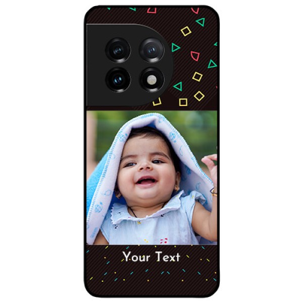 OnePlus 11 5G Custom Glass Phone Case - with confetti birthday design OnePlus 11 5G Custom Glass Phone Case - with confetti birthday design