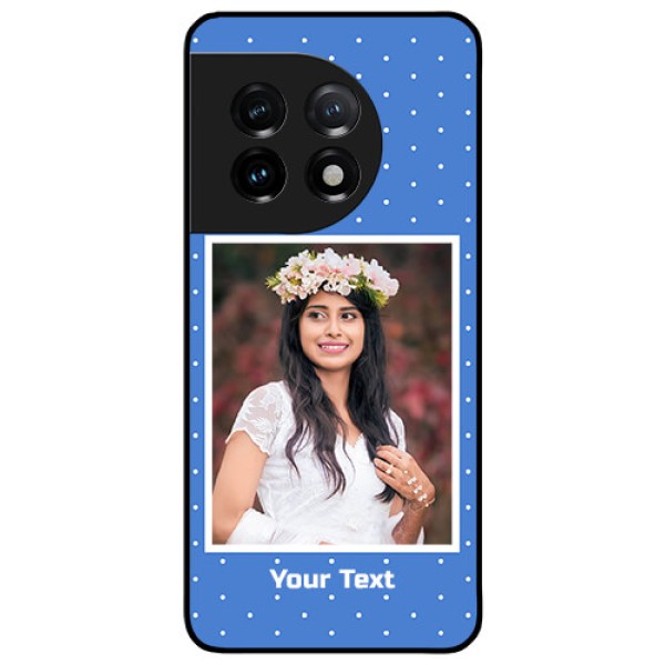 OnePlus 11 5G Photo Printing on Glass Case - Polka dots design