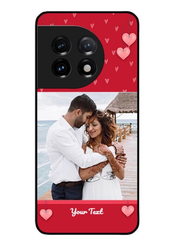OnePlus 11 5G Custom Glass Phone Case - Valentines Day Design