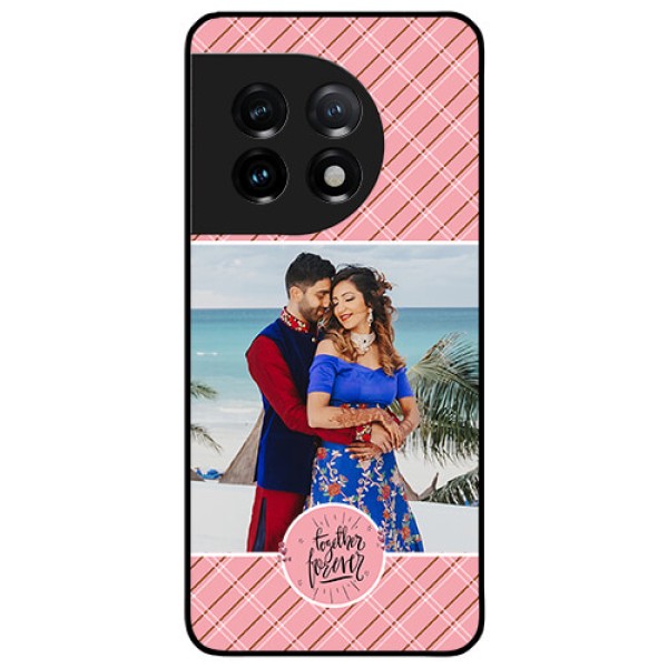 OnePlus 11 5G Personalized Glass Phone Case - Together Forever Design OnePlus 11 5G Personalized Glass Phone Case - Together Forever Design