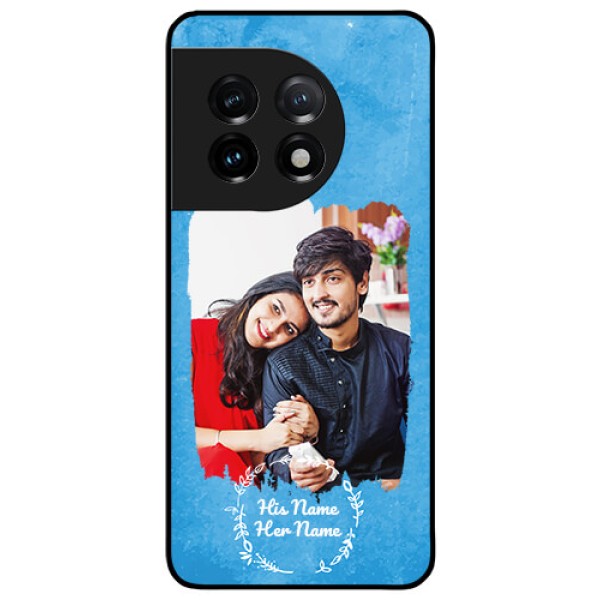 OnePlus 11 5G Custom Glass Phone Case - Blue Color Vintage Design OnePlus 11 5G Custom Glass Phone Case - Blue Color Vintage Design