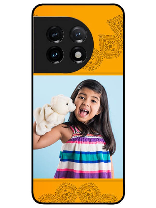 Custom OnePlus 11 5G Personalized Glass Phone Case - Photo Wedding Design