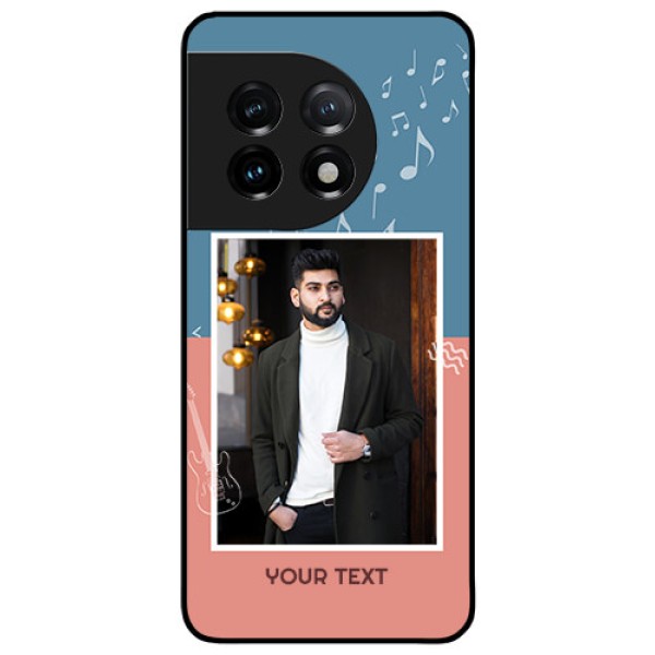 OnePlus 11 5G Photo Printing on Glass Case - with Color Musical Note Design OnePlus 11 5G Photo Printing on Glass Case - with Color Musical Note Design