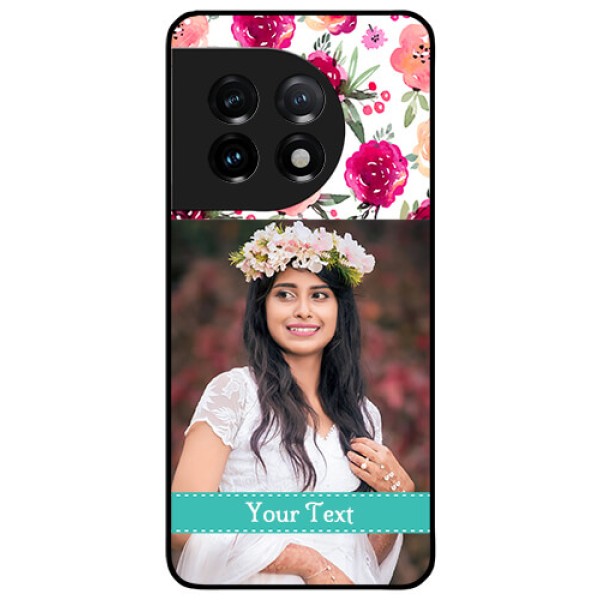 OnePlus 11 5G Custom Glass Phone Case - Watercolor Floral Design OnePlus 11 5G Custom Glass Phone Case - Watercolor Floral Design
