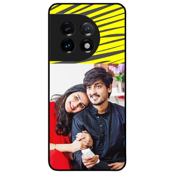 OnePlus 11 5G Photo Printing on Glass Case - Yellow Abstract Design OnePlus 11 5G Photo Printing on Glass Case - Yellow Abstract Design