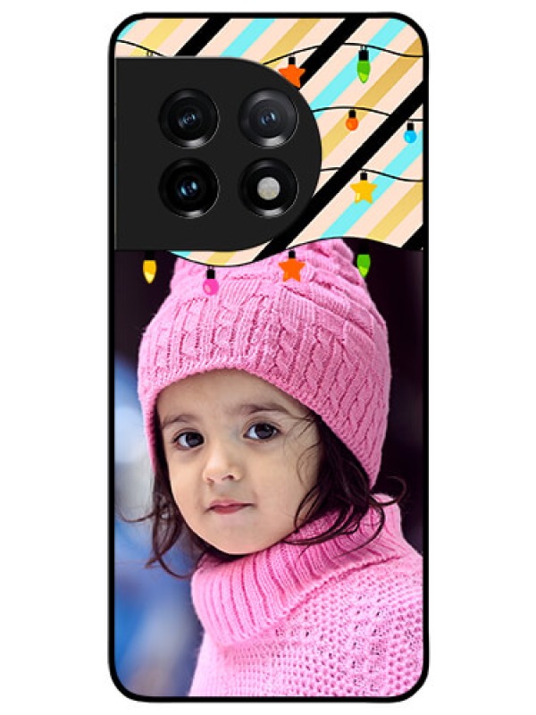 Custom OnePlus 11 5G Custom Glass Mobile Case - Lights Hanging Design