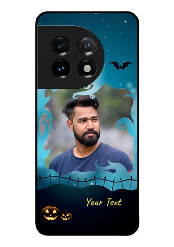 OnePlus 11 5G Custom Glass Phone Case - Halloween frame design