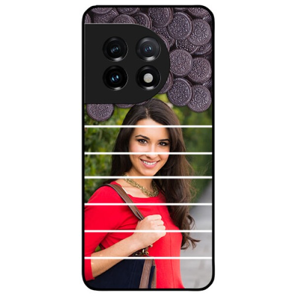 OnePlus 11 5G Custom Glass Phone Case - with Oreo Biscuit Design OnePlus 11 5G Custom Glass Phone Case - with Oreo Biscuit Design