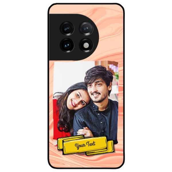 OnePlus 11 5G Personalized Glass Phone Case - Marble Texture Design OnePlus 11 5G Personalized Glass Phone Case - Marble Texture Design