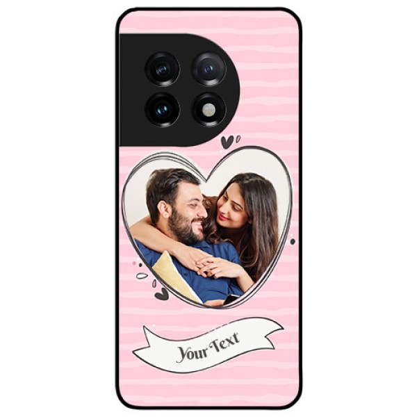 OnePlus 11 5G Custom Glass Phone Case - Vintage Heart Design
